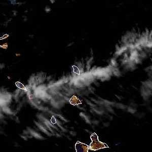 météo tropicale : Image satellite .