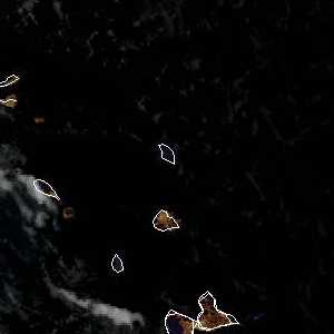 tropical weather: Satellite image.