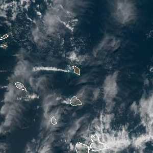 météo tropicale : Image satellite .
