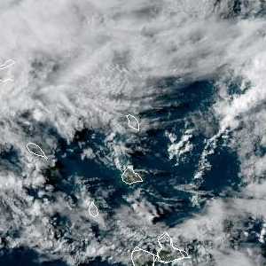météo tropicale : Image satellite .