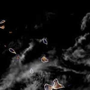 météo tropicale : Image satellite .