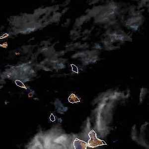 météo tropicale : Image satellite .