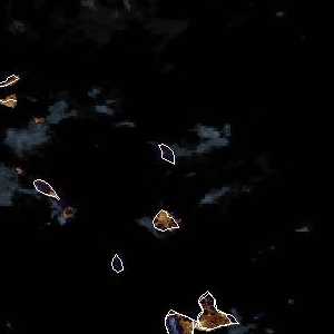 météo tropicale : Image satellite .