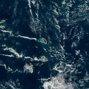 météo tropicale : Image satellite .