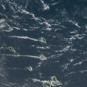 météo tropicale : Image satellite .