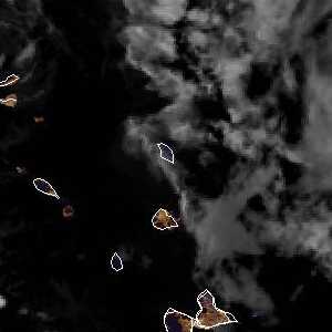 météo tropicale : Image satellite .