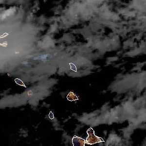 météo tropicale : Image satellite .