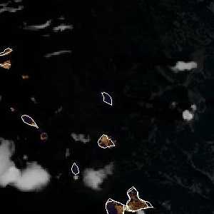 météo tropicale : Image satellite .