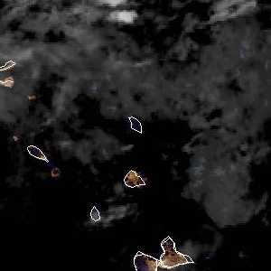 météo tropicale : Image satellite .