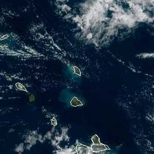 météo tropicale : Image satellite .