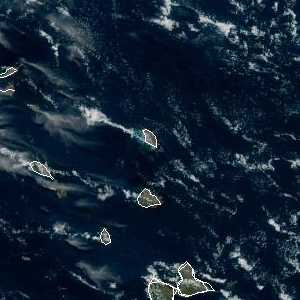 météo tropicale : Image satellite .