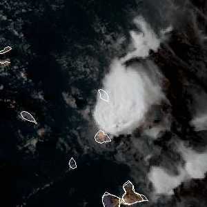 météo tropicale : Image satellite .
