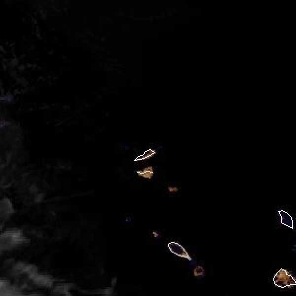 météo tropicale : Image satellite .