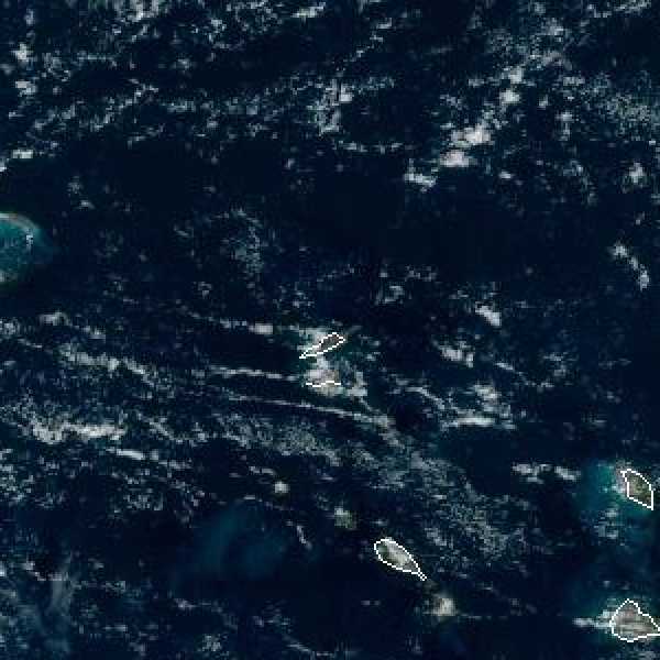 météo tropicale : Image satellite .