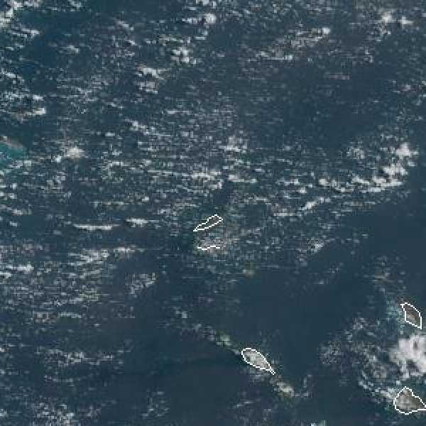 météo tropicale : Image satellite .