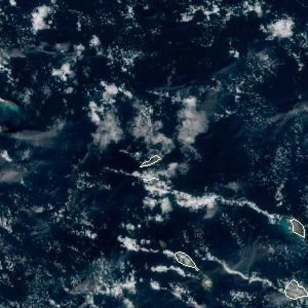 météo tropicale : Image satellite .