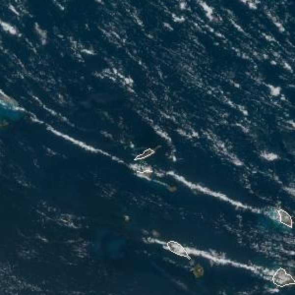 météo tropicale : Image satellite .