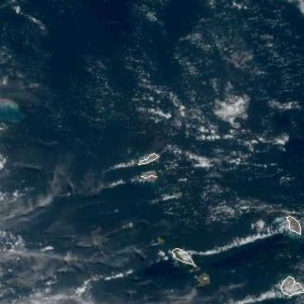 météo tropicale : Image satellite .