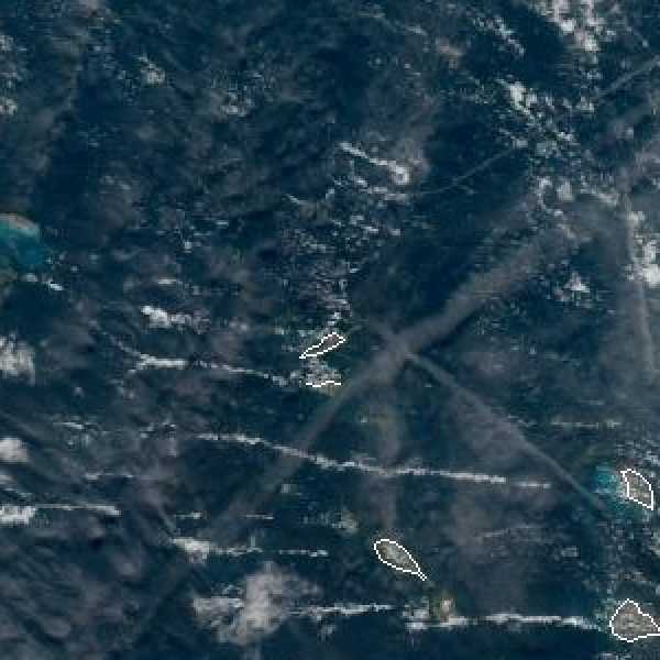 météo tropicale : Image satellite .