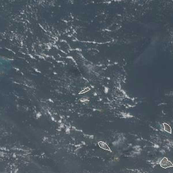 météo tropicale : Image satellite .