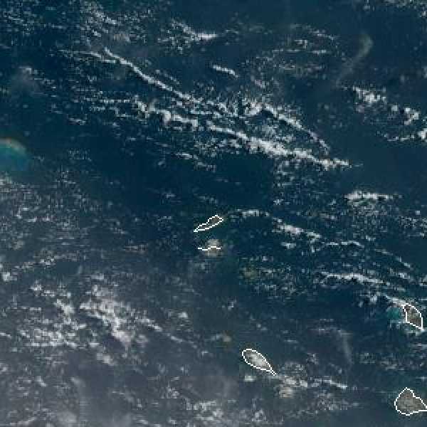 météo tropicale : Image satellite .