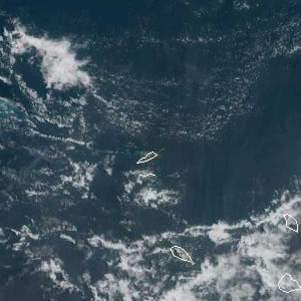 météo tropicale : Image satellite .