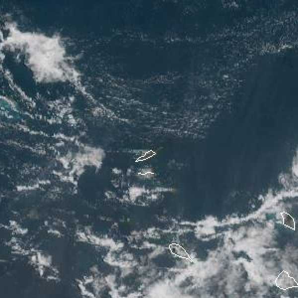 météo tropicale : Image satellite .