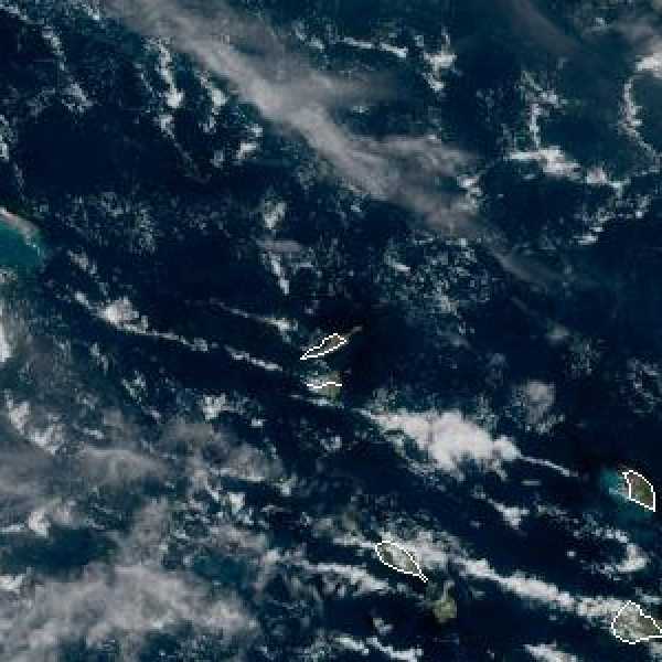météo tropicale : Image satellite .