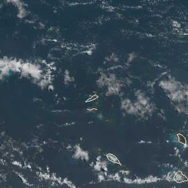 météo tropicale : Image satellite .