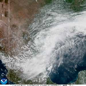 Météo de ouragans : image satellite visible pour AL012026