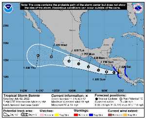 Météo de ouragans : prévision du NHC pour AL022022