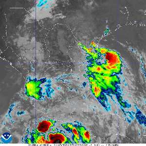 Rémanence Barry : image satellite IR sur Meteo Tropicale - cyclones
