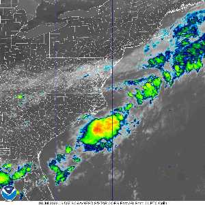 Météo de ouragans : image satellite infra rouge pour AL032022
