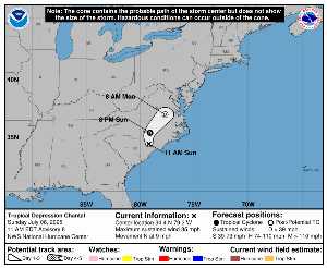 Cyclone post-tropical Chantal : prévision du NHC sur Meteo Tropicale - Meteo des cyclones