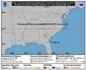 Perturbation Danny : prévision du NHC sur Meteo Tropicale - Meteo des cyclones