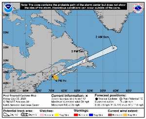 Rémanence Elsa : prévision du NHC sur Meteo Tropicale - Meteo des cyclones
