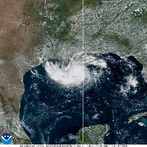 Météo de ouragans : image satellite visible pour AL052026