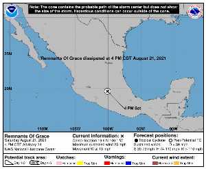 Dépression Grace : prévision du NHC sur Meteo Tropicale - Meteo des cyclones