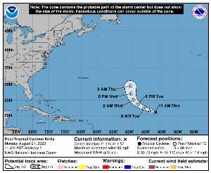 Disruption Emily: NHC forecast on Meteo Tropicale - Meteo des cyclones