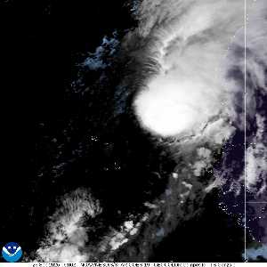 Tempête Gonzalo : image satellite visible sur Meteo Tropicale - ouragans