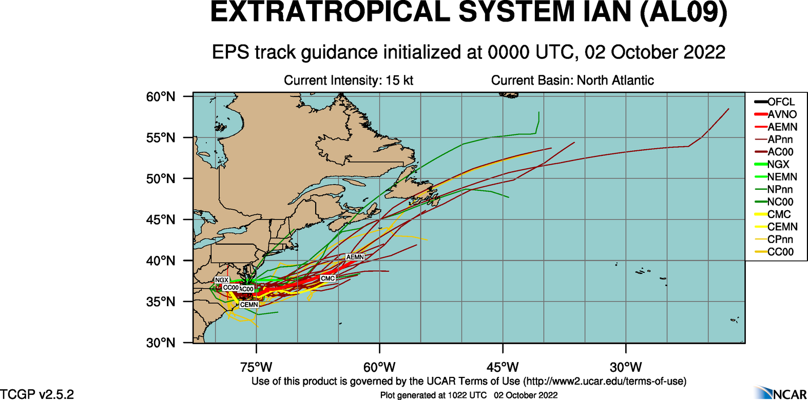 Ouragan Ian : prévision de trajectoire (late) sur Meteo Tropicale - Météo des cyclones