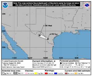 Remanence Harold: NHC forecast on Meteo Tropicale - Meteo des cyclones