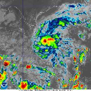 Dépression Nine : image satellite IR sur Meteo Tropicale - cyclones