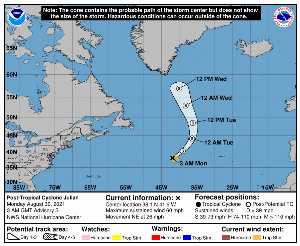 Rémanence Julian : prévision du NHC sur Meteo Tropicale - Meteo des cyclones