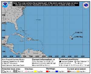 Cyclone post-tropical Eleven : prévision du NHC sur Meteo Tropicale - Meteo des cyclones