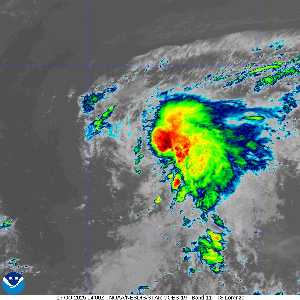 Tempête Lorenzo : image satellite IR sur Meteo Tropicale - cyclones