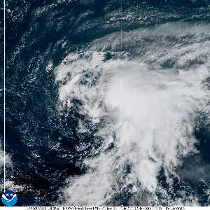 Tempête Lorenzo : image satellite visible sur Meteo Tropicale - ouragans