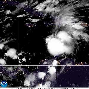 Météo de ouragans : image satellite visible pour AL132025