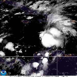 Tempête Melissa : image satellite visible sur Meteo Tropicale - ouragans