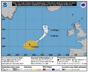 Cyclone post-tropical Nigel : prévision du NHC sur Meteo Tropicale - Meteo des cyclones